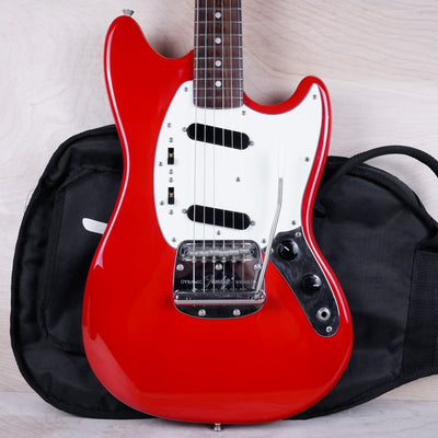 Fender MG-69 Mustang Reissue MIJ 2010 Red Matching Headstock Japan w/ Bag