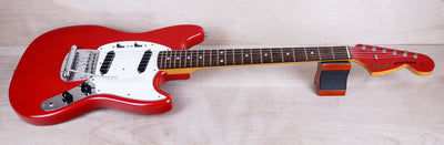 Fender MG-69 Mustang Reissue MIJ 2010 Red Matching Headstock Japan w/ Bag