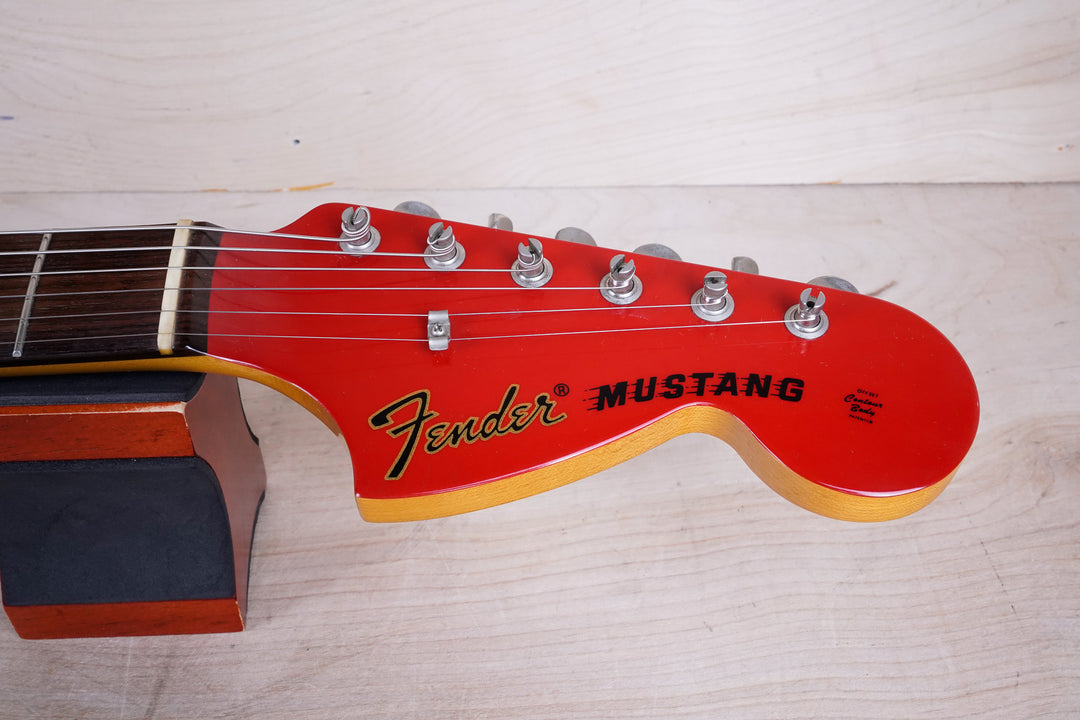 Fender MG-69 Mustang Reissue MIJ 2010 Red Matching Headstock Japan