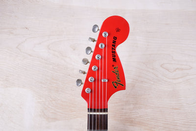 Fender MG-69 Mustang Reissue MIJ 2010 Red Matching Headstock Japan w/ Bag