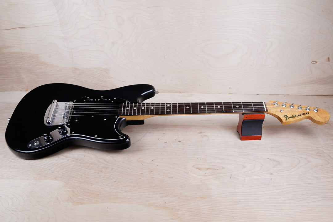 Fender Mustang 1968 Black Refinish Mastery Bridge Locking Tuners w