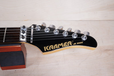 Kramer JK2000 MIJ 1980's Black Original Floyd Rose Seymour Duncan Pickups Japan w/ Bag