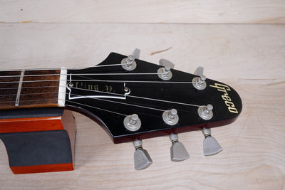 Greco Flying V Non Catalog MIJ 1982 Red Flame CMT Style Made in Japan w/ Bag