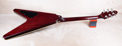 Greco Flying V Non Catalog MIJ 1982 Red Flame CMT Style Made in Japan w/ Bag