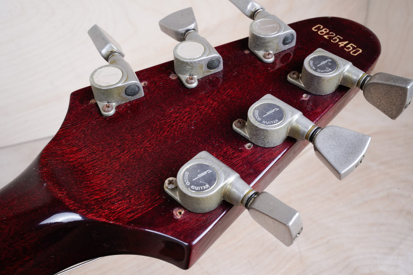 Greco Flying V Non Catalog MIJ 1982 Red Flame CMT Style Made in Japan w/ Bag