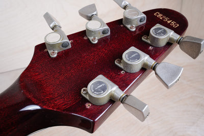 Greco Flying V Non Catalog MIJ 1982 Red Flame CMT Style Made in Japan w/ Bag