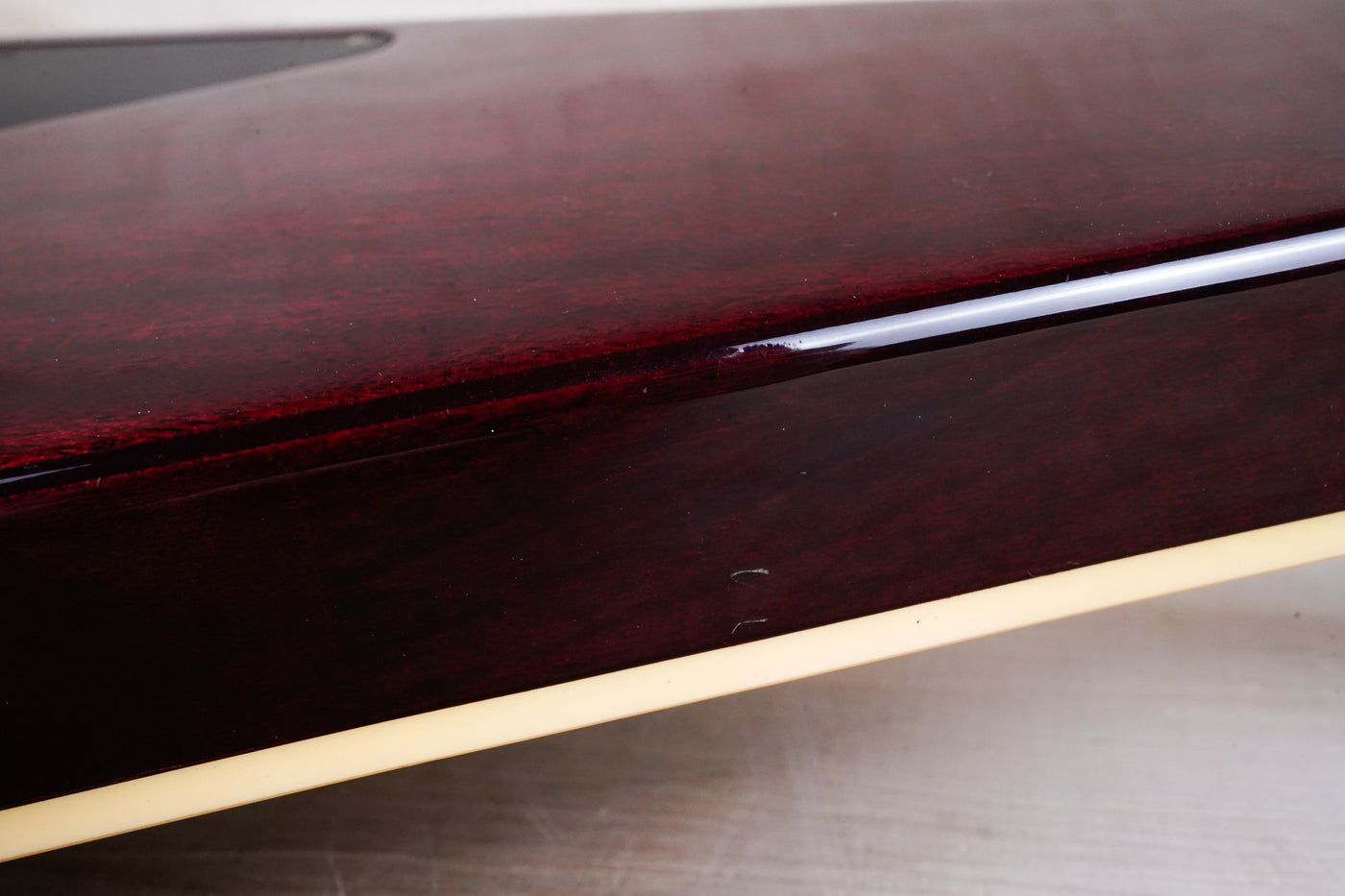 Greco Flying V Non Catalog MIJ 1982 Red Flame CMT Style Made in Japan w/ Bag