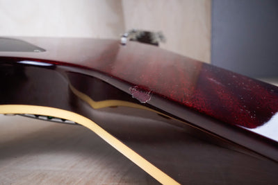 Greco Flying V Non Catalog MIJ 1982 Red Flame CMT Style Made in Japan w/ Bag