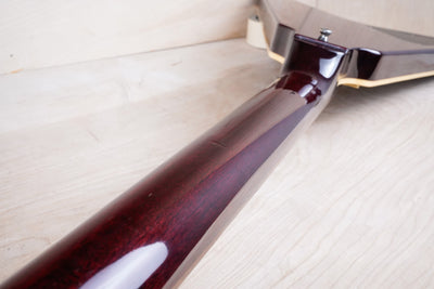 Greco Flying V Non Catalog MIJ 1982 Red Flame CMT Style Made in Japan w/ Bag