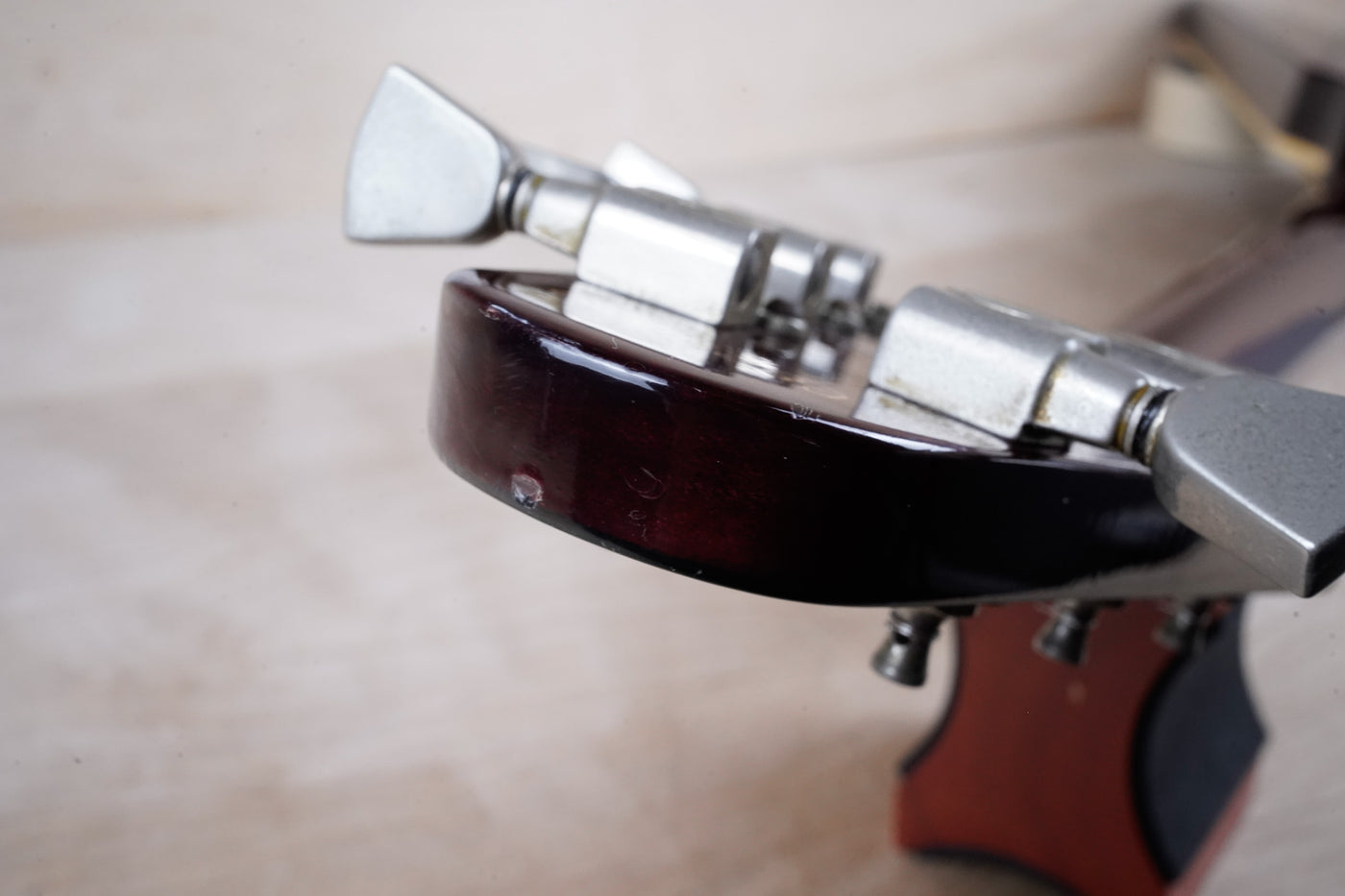 Greco Flying V Non Catalog MIJ 1982 Red Flame CMT Style Made in Japan w/ Bag