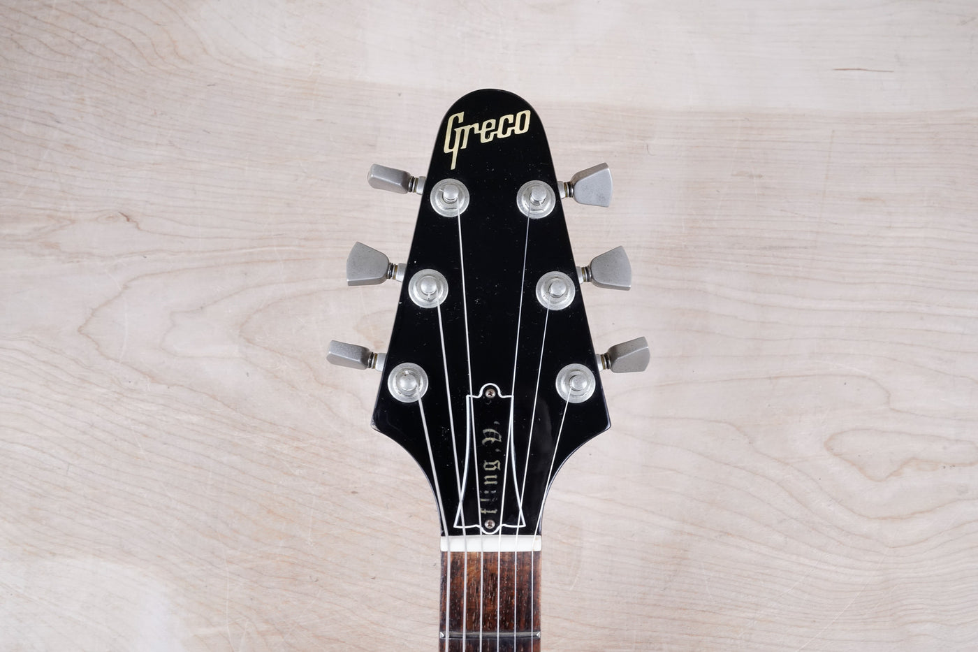 Greco Flying V Non Catalog MIJ 1982 Red Flame CMT Style Made in Japan w/ Bag