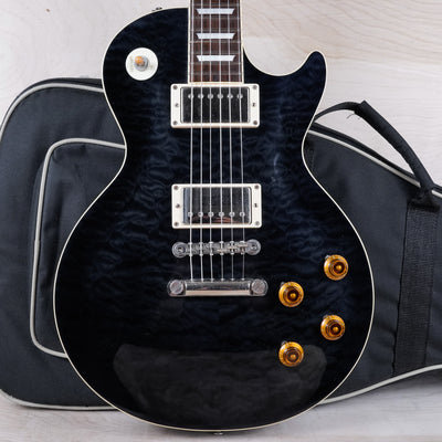 Tokai Love Rock LS142Q 2019 See-Through Black Quilt Top Standard Made in Japan MIJ w/ Bag