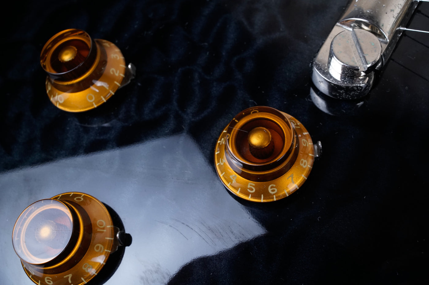 Tokai Love Rock LS142Q 2019 See-Through Black Quilt Top Standard Made in Japan MIJ w/ Bag