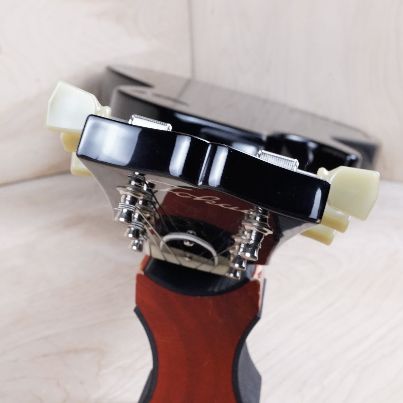 Tokai Love Rock LS142Q 2019 See-Through Black Quilt Top Standard Made in Japan MIJ w/ Bag