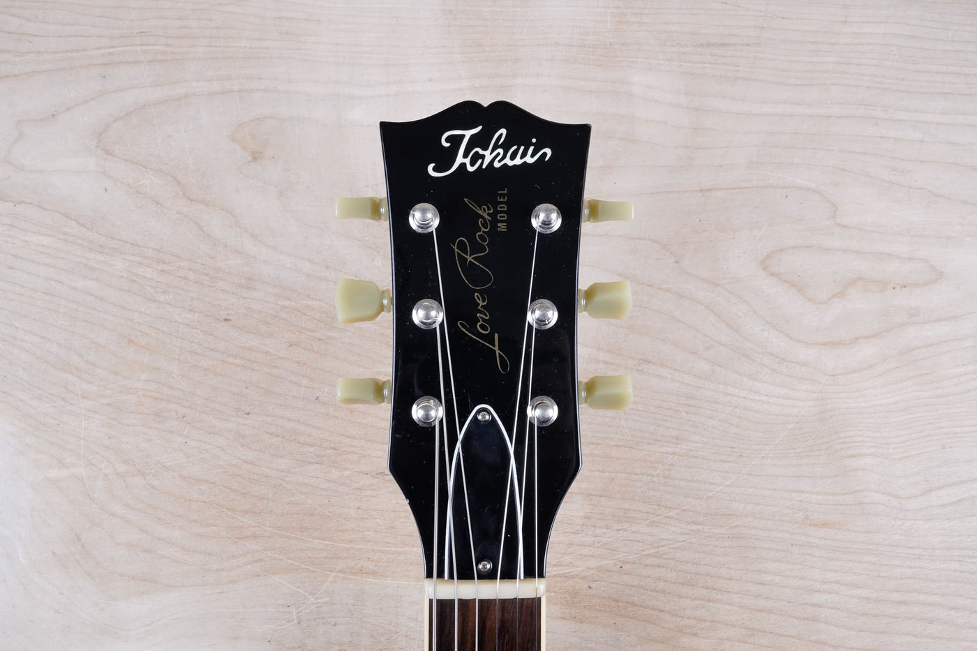 Tokai Love Rock LS142Q 2019 See-Through Black Quilt Top Standard Made in Japan MIJ w/ Bag