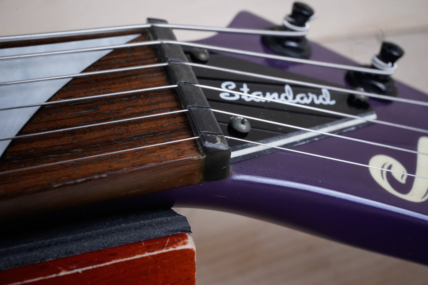 Jackson Randy Rhoads V RR Standard MIJ Neck Thru 1993 Blue Purple Japan w/ Bag