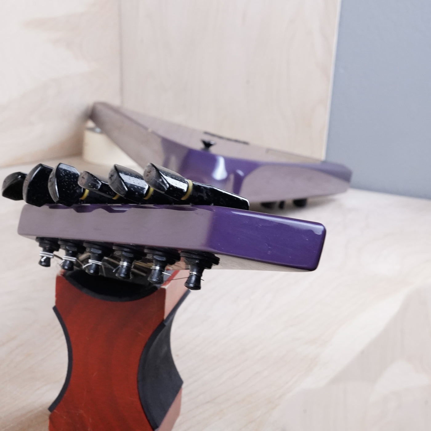 Jackson Randy Rhoads V RR Standard MIJ Neck Thru 1993 Blue Purple Japan w/ Bag