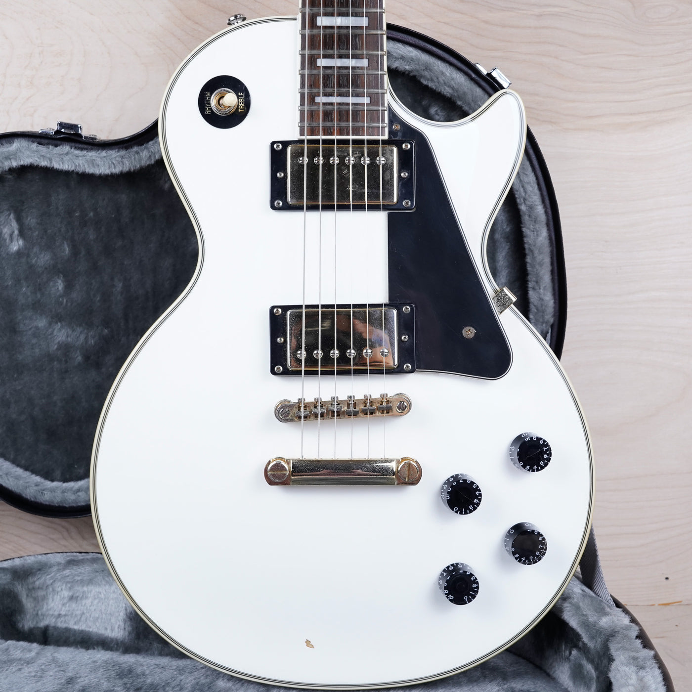 Epiphone Les Paul Custom Pro 2015 Alpine White w/ OHSC