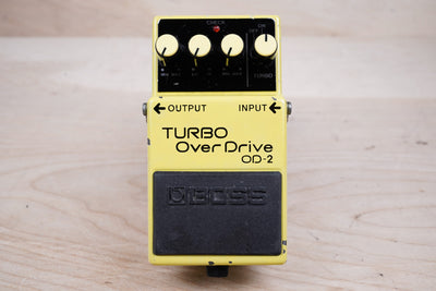 Boss OD-2 Turbo OverDrive (Black Label) 1993 Yellow