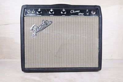 Fender Black Panel Champ 6-Watt 1x8" Guitar Combo 1966 - 3 Prong Cable