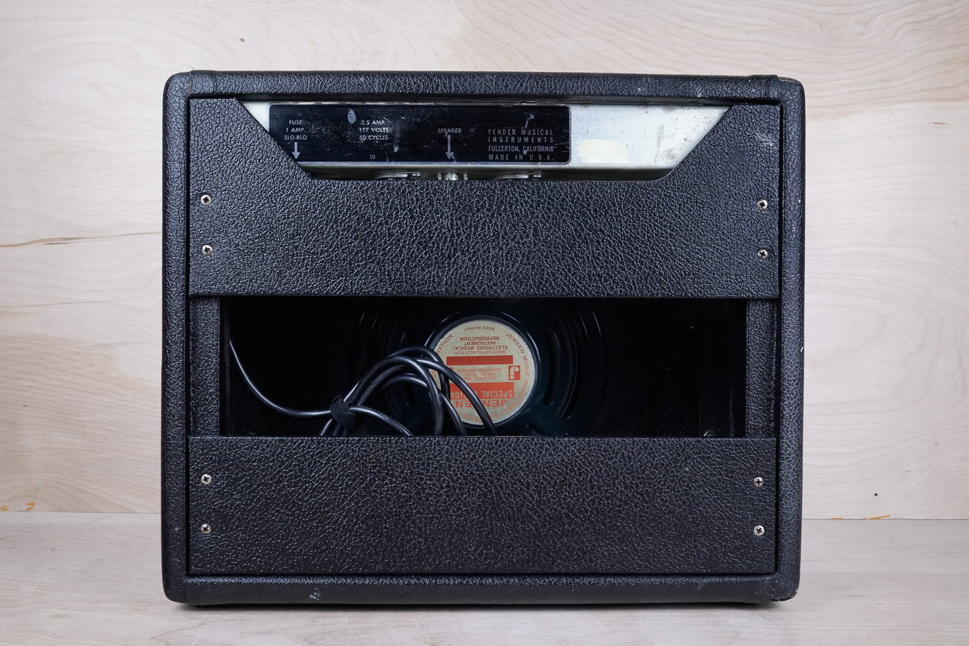 Fender Black Panel Champ 6-Watt 1x8" Guitar Combo 1966 - 3 Prong Cable