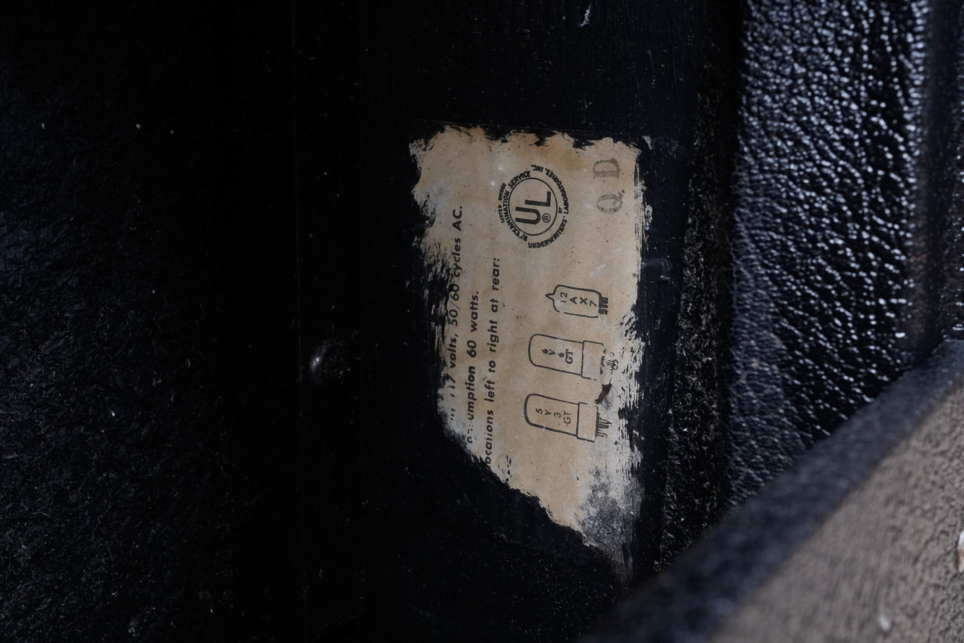 Fender Black Panel Champ 6-Watt 1x8" Guitar Combo 1966 - 3 Prong Cable