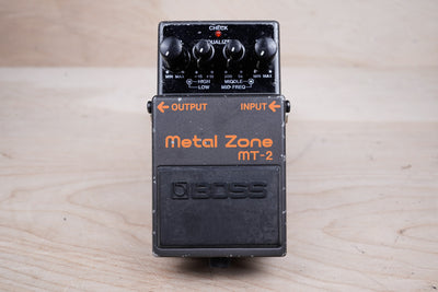 Boss MT-2 Metal Zone (Silver Label) 1995 Black Made in Taiwan