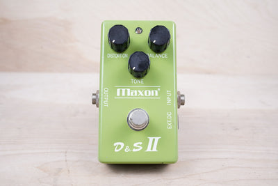 Maxon D&S II 1970s Light Green Distortion and Sustainer Vintage Made in Japan MIJ