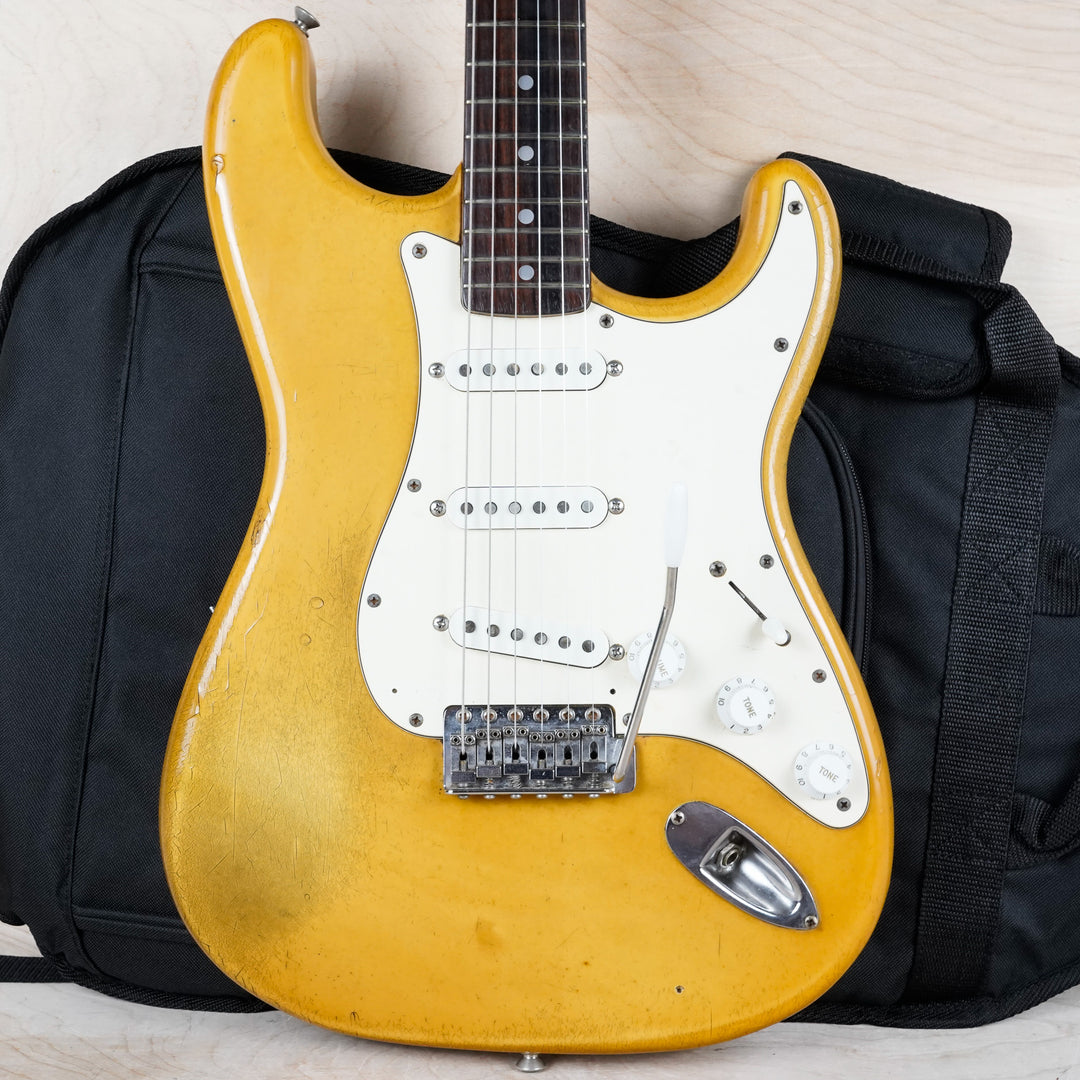 Fender ST72-115 Stratocaster Reissue MIJ 1986 Yellow White Vintage