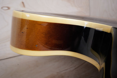 Greco SA-B "Super Real Project" Semi Hollow Body Bass 1987 Brown Sunburst Vintage Made in Japan MIJ w/ Hard Case