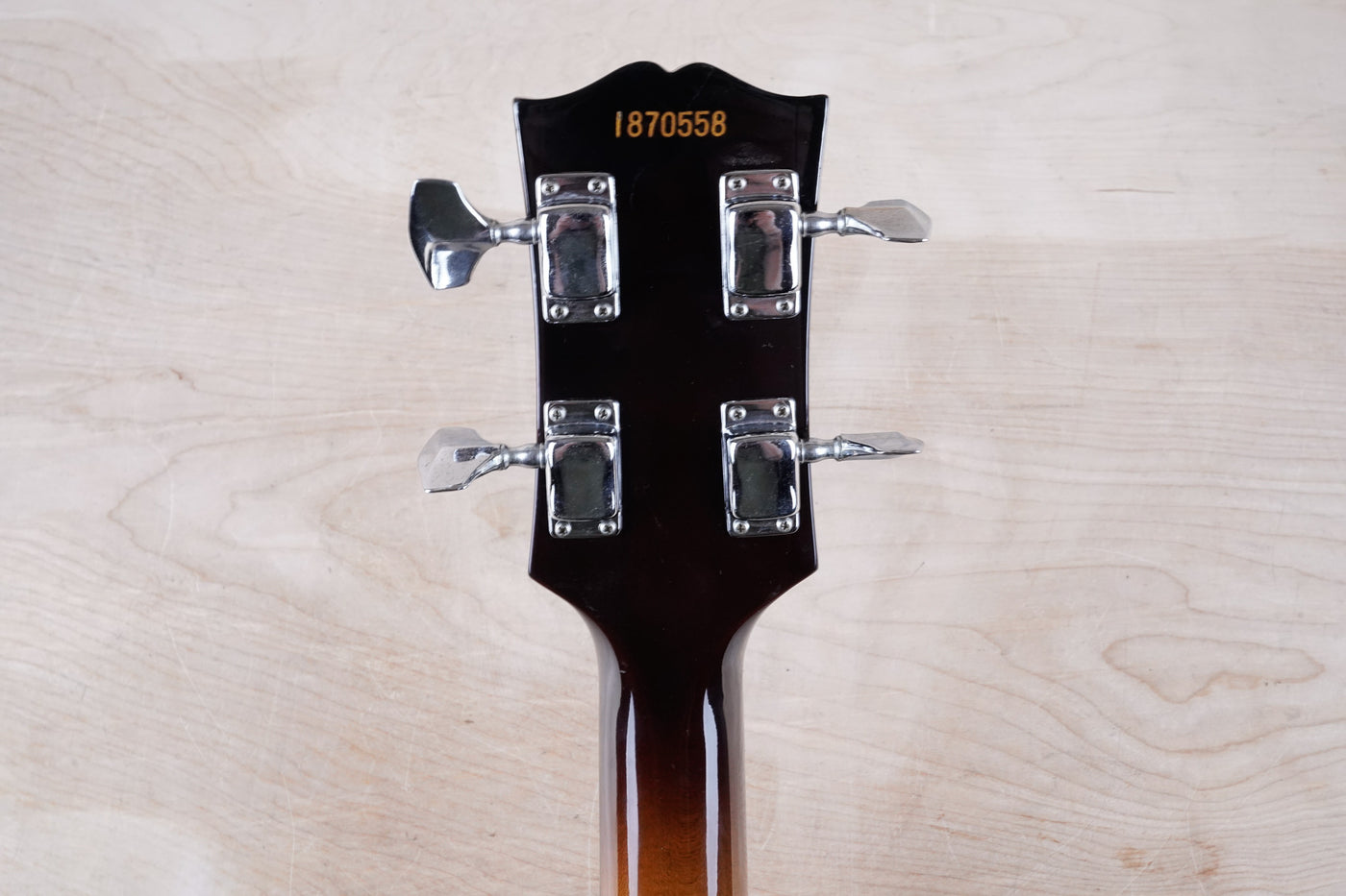 Greco SA-B "Super Real Project" Semi Hollow Body Bass 1987 Brown Sunburst Vintage Made in Japan MIJ w/ Hard Case