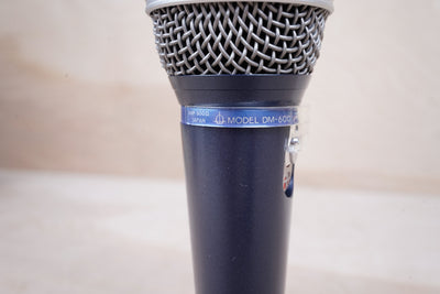 Aurex DM-600 Dynamic Microphone 1970s Toshiba Vintage Made in Japan in Box w/Clip, XLR Cable