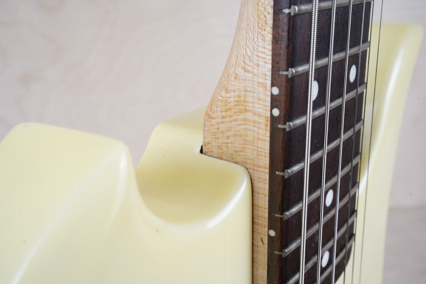 B.C. Rich Warlock WG-035 Mini Guitar 1990's White Made in Japan MIJ w/ Bag