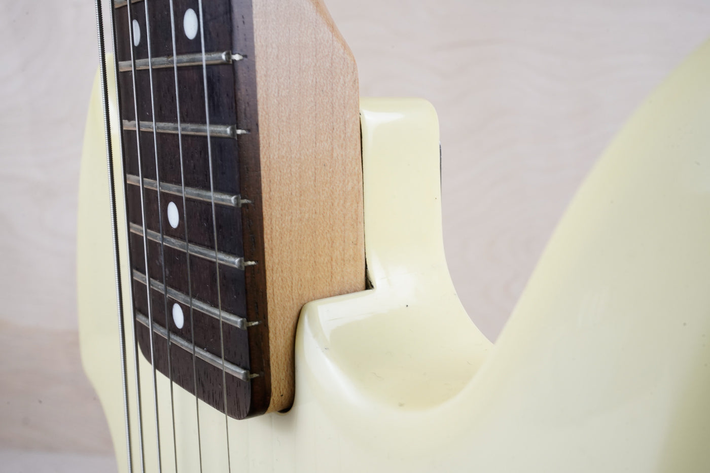 B.C. Rich Warlock WG-035 Mini Guitar 1990's White Made in Japan MIJ w/ Bag