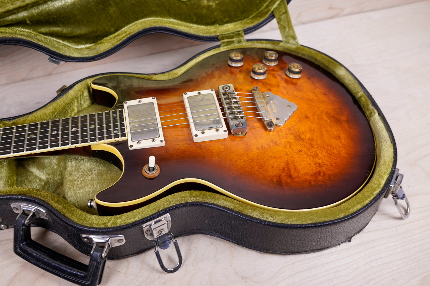 Ibanez 2618 Artist Series Cutaway HH with Dot Inlays MIJ 1979 Antique Violin w/ Hard Case