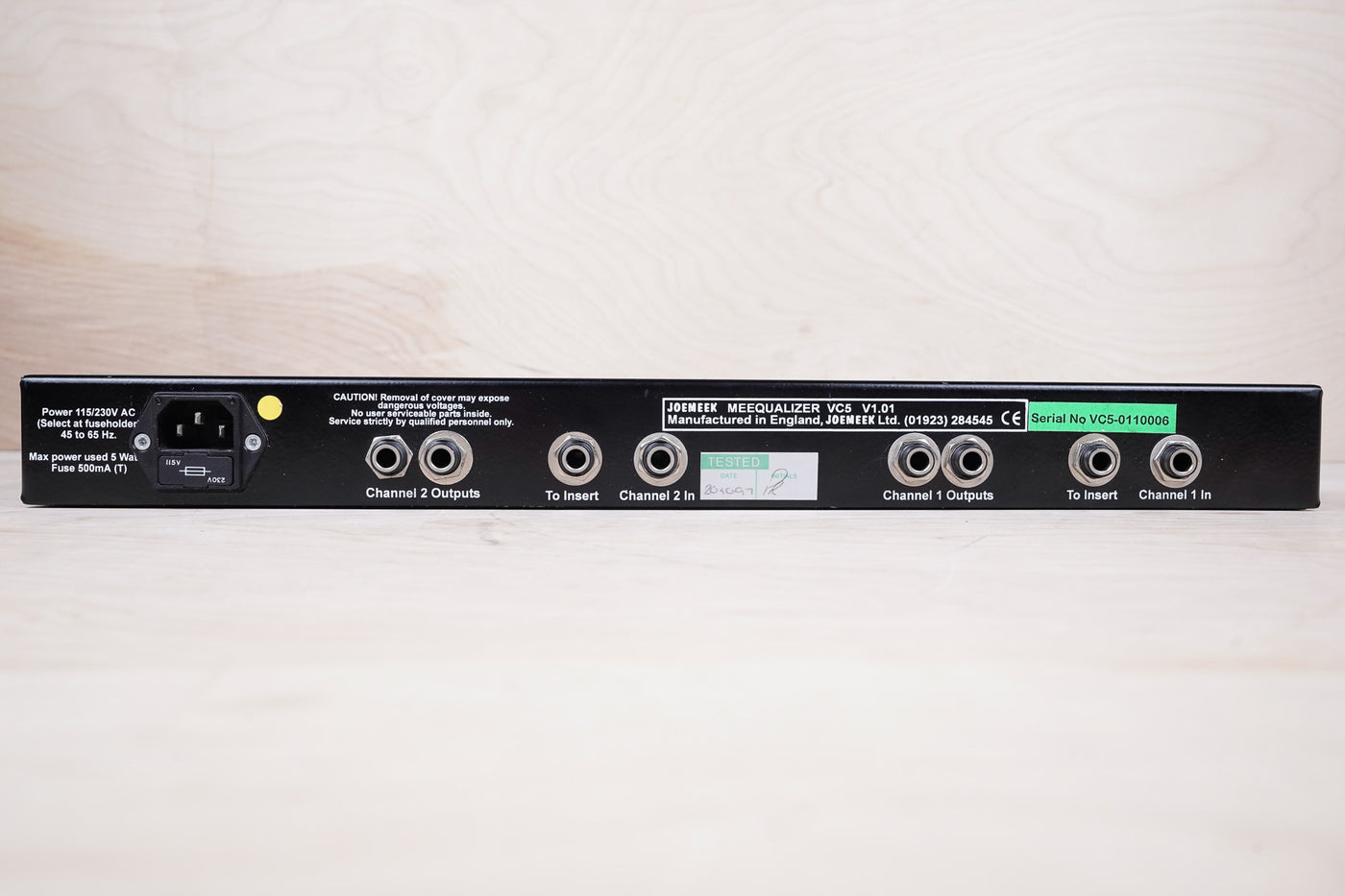 Joemeek VC5 Meequalizer 2-Channel EQ Rackmount