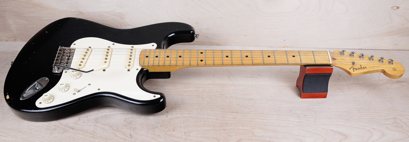 Fender ST-57 Stratocaster Reissue MIJ 1993 Black '57 Made in Japan Fujigen w/ Bag