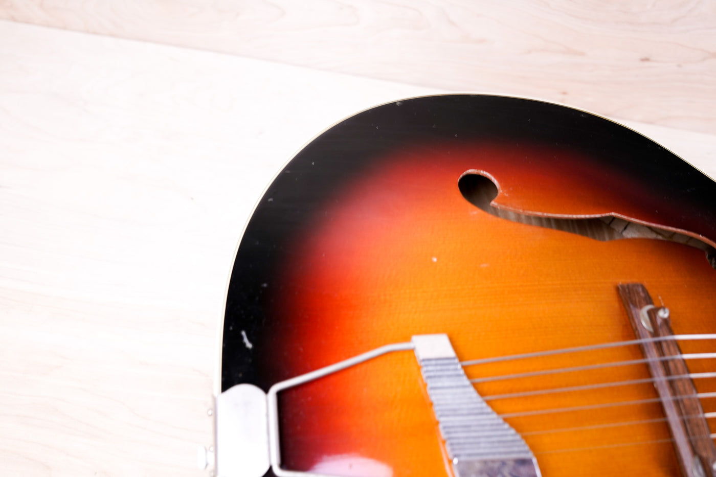 Kay 8900 Master Cutaway Archtop Acoustic Guitar 1966 Sunburst w/ Hard Case