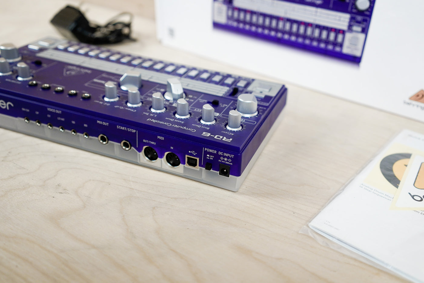 Behringer RD-6-GP Analog Drum Machine Transparent Purple