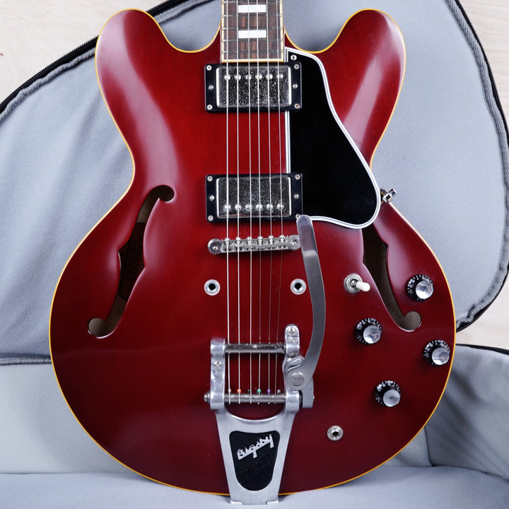 Edwards E-SA-125LTS Semi-Hollow Body With Bigsby MIJ 2013 Cherry