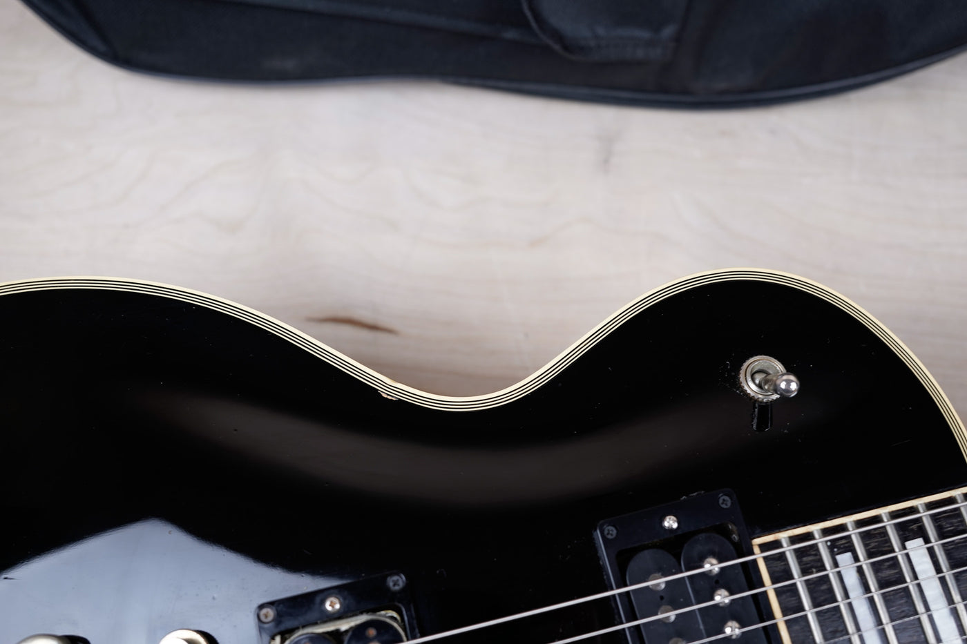Greco EGC-600 Ebony Custom 1970s Made in Japan Vintage MIJ w/ Bag