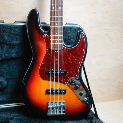 Fender Highway One Jazz Bass 2007 Sunburst Rosewood Made in USA w/ SKB Hard Case