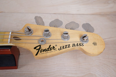 Fender Jazz Bass 1975 Sunburst 4-Bolt Vintage USA Bound Neck Block Inlays Original w/ OHSC