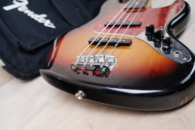 Fender JB-62 Jazz Bass Reissue CIJ 1997 Sunburst Crafted in Japan w/ Bag
