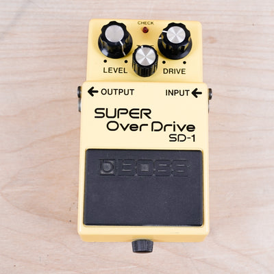 Boss SD-1 Super OverDrive (Black Label) 1985 Yellow Made in Japan MIJ