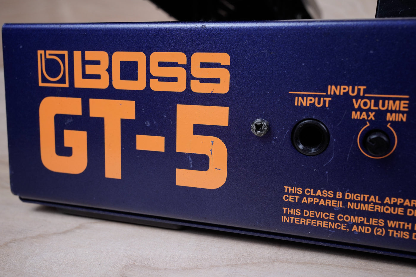 Boss GT-5 Multi-Effect Unit 1999 Blue COSM Made in Japan MIJ w/ Soft Case