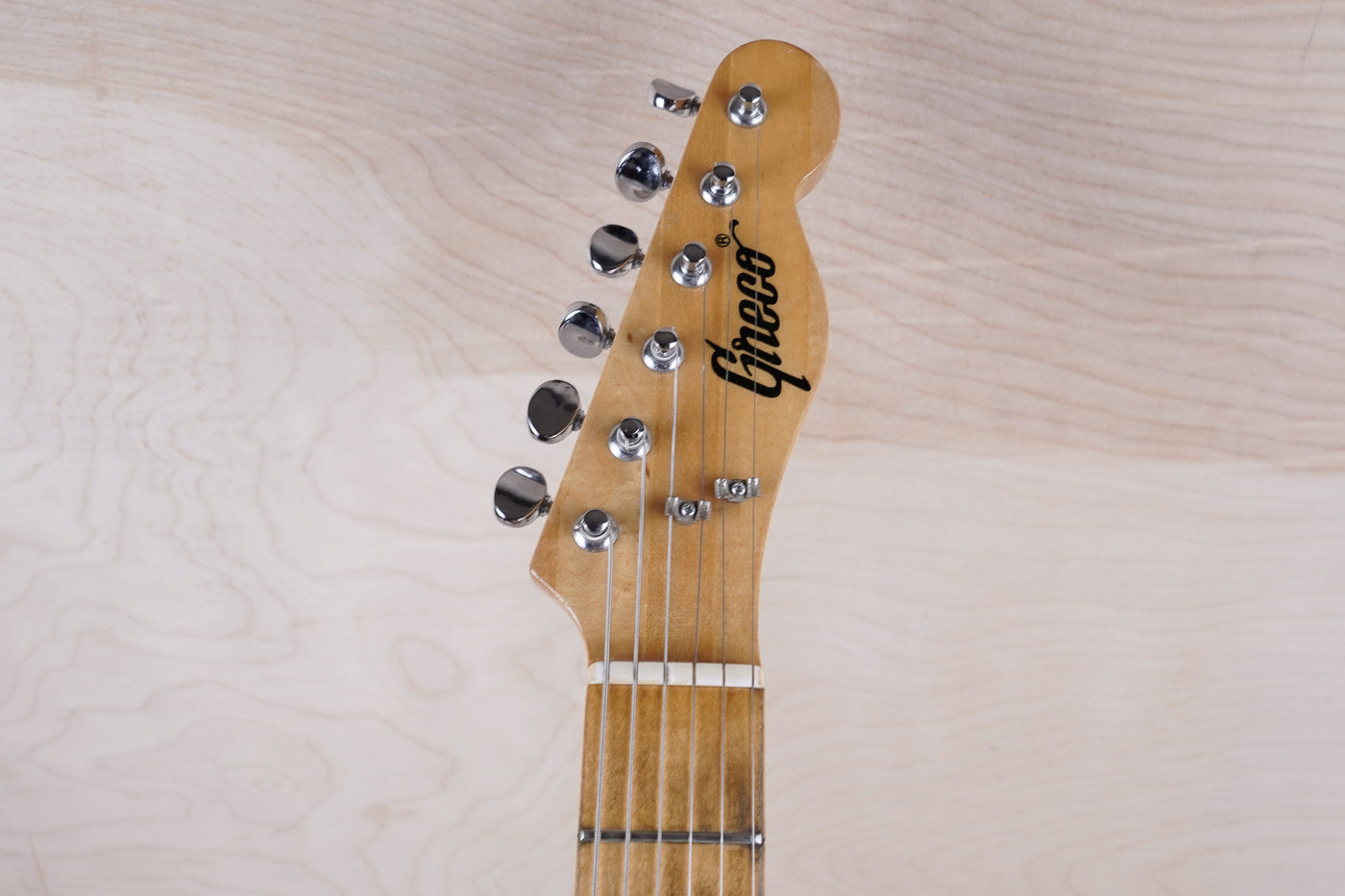 Greco TE450 MIJ 1974 Natural Thinline Fender Wide Range Humbuckers Vintage Made in Japan w/ Hard Case