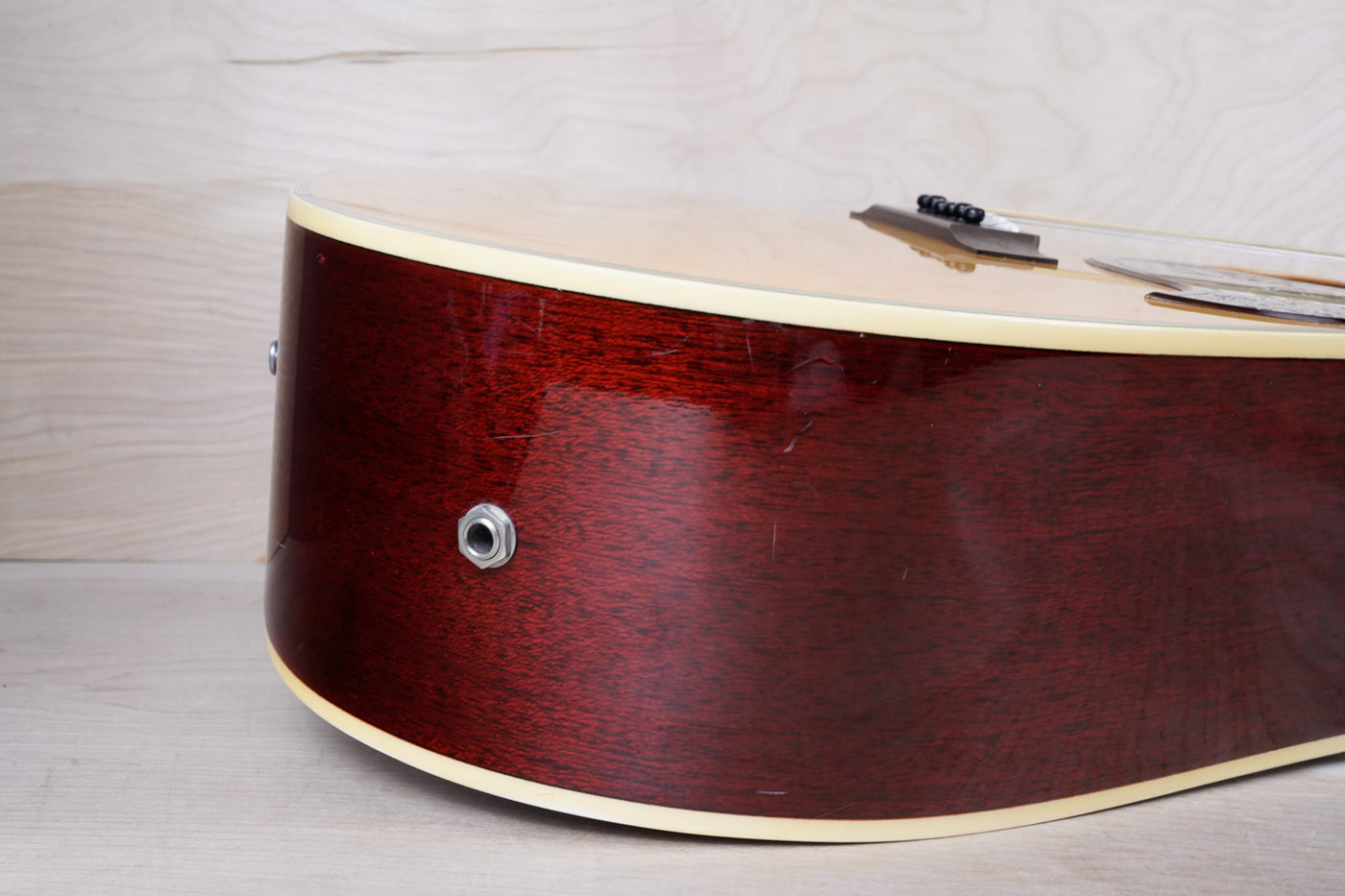 Orville by Gibson Hummingbird MIJ 1991 Natural Lacquer Finish Japan OBG w/ Hard Case