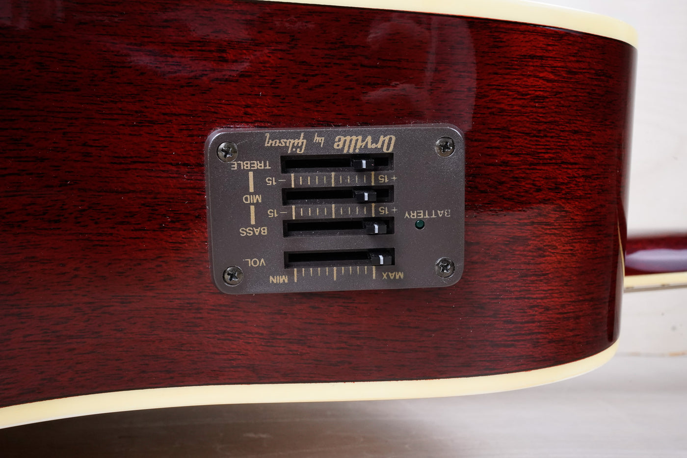 Orville by Gibson Hummingbird MIJ 1991 Natural Lacquer Finish Japan OBG w/ Hard Case