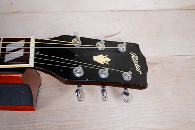 Rider J-401 Acoustic Guitar MIJ 1975 Vintage Sunburst Japan w/ Hard Case